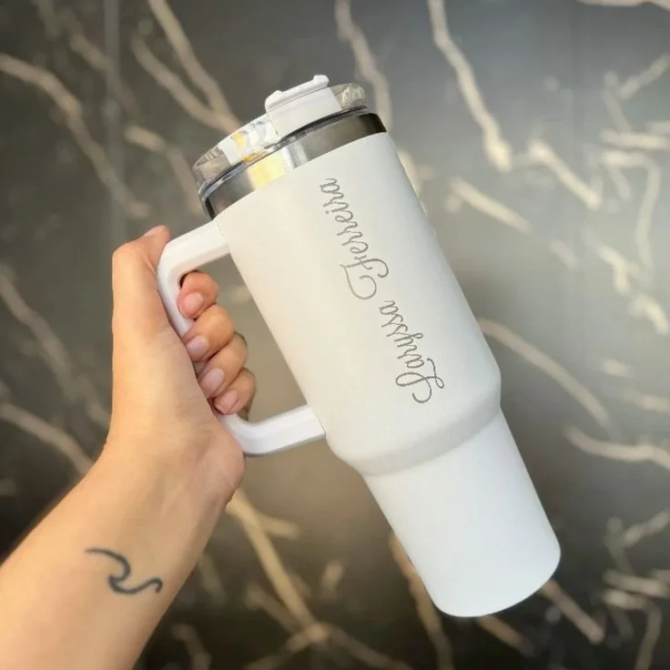 Garrafa 1200ml Personalizada com Canudo Várias Cores Com seu Nome E Imagem